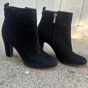Sam Edelman Black Seude Ankle Boots